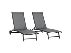 Lote 2 Tinas Aluminio, Dosel, 150kg, 66x165x102cm, Gris Oscuro