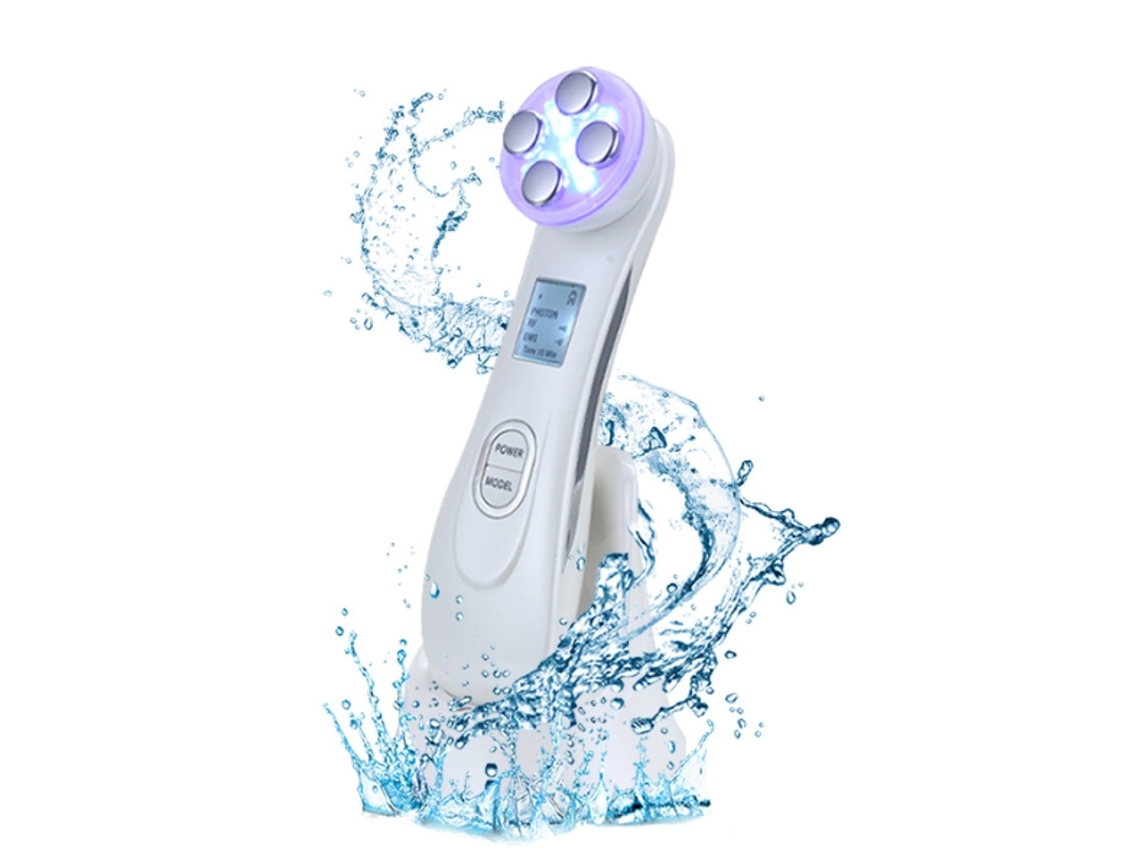 YEMAESRE Masajeador Facial Lsm-M001 Cuidado de la Piel Rostro y Cuello Blanco