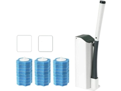 Kit De Limpieza Para Inodoros Mu Mianhua Con 24 Cabezales Desechables Y Soporte.
