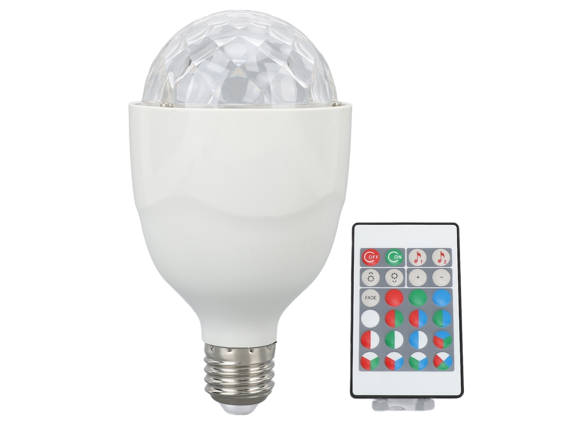 2026-bombilla De Lámpara De Bola Disco E27 Rgb Led Con Control Remoto Y Activación Por Sonido Para Fiesta Boda Bar
