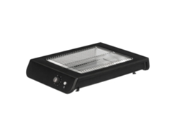 Tostador Rectangular Plano Negro De 600w. Con Temporizador