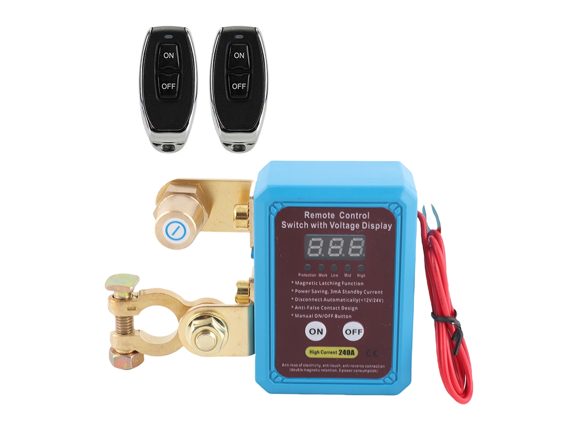 Disyuntor Universal Para Baterías De Coche De 12v Y 24v Con Protección Contra Fugas Y Control Inteligente.