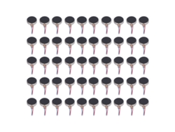 50 Piezas De Mini Motores De Vibración De Cc 3v 10x2.7mm Anti-interferencia Ligero Bajo Ruido Micro Motor Vibratorio