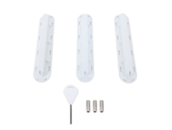 Juego De 3 Cajas De Pvc Para Aletas De Tabla De Surf Y Tabla De Paddle Surf Con Tornillos Y Llave Inglesa - Blanco