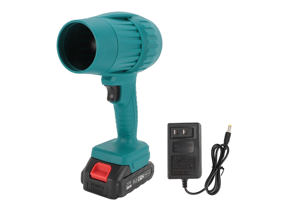Soplador De Aire Inalámbrico Azul De 1500 Mah, Portátil Y Eficiente Para La Limpieza De Automóviles Y La Eliminación De Hojas.