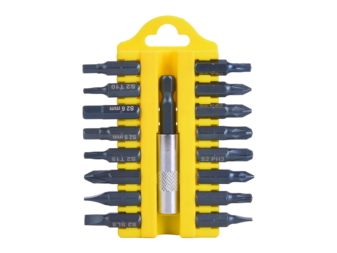 Juego De 17 Puntas De Destornillador Eléctrico Magnéticas Multifuncionales En S2 Hand Tool