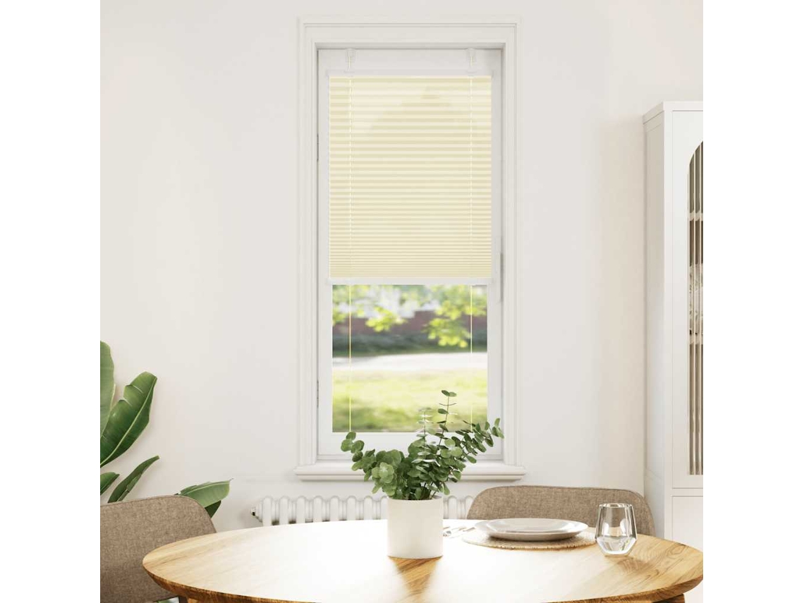 Maison Exclusive - Estor Plisado Crema 40x100 Cm Tela Ancho 39,4 Cm Poliéster