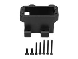 Soporte De Servo De Dirección De Aleación De Aluminio Para Vehículo Teledirigido Sledge 1/8 4wd, Color Negro.