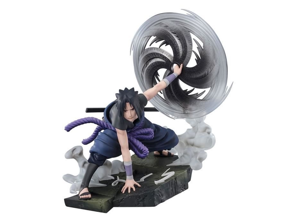 Figura de PVC de Sasuke Uchiha de Bandai Tamashii Nations, 20 cm, color negro