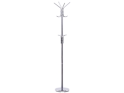 Perchero BELIANI Claxton de Acero inoxidable Plateado 30x30x185