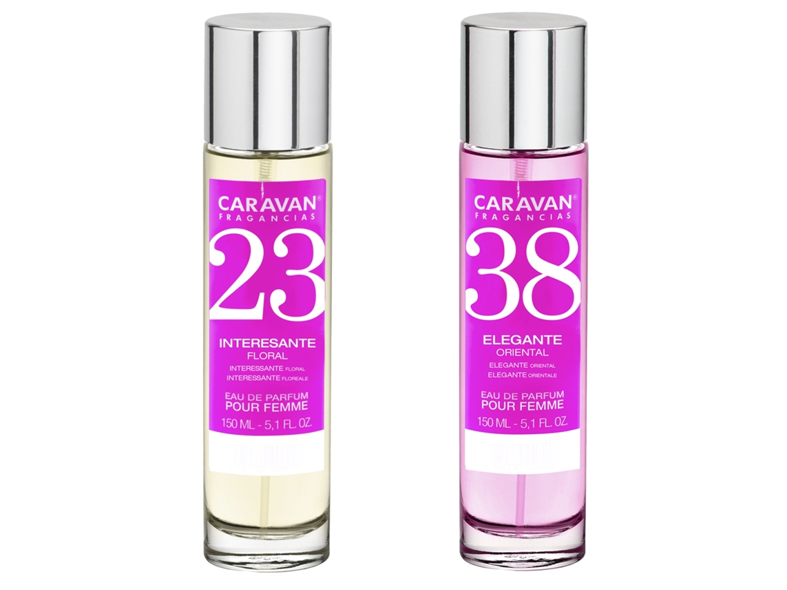 Set de 2 perfumes Caravan para mujer Nº38 y Nº 23 COLONIAS Y PERFUMES MULTIMARCA