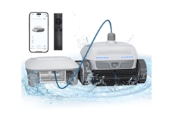 Robot Limpiafondos De Piscina Sin Cables Airrobo Pc200-limpieza De Suelo Paredes Y Línea De Agua 4 Motores, Batería 10400mah Control Por App
