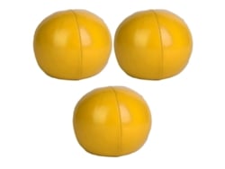 2026-3 Piezas Pelotas De Malabares De Pu Para Principiantes Y Profesionales (amarillo)