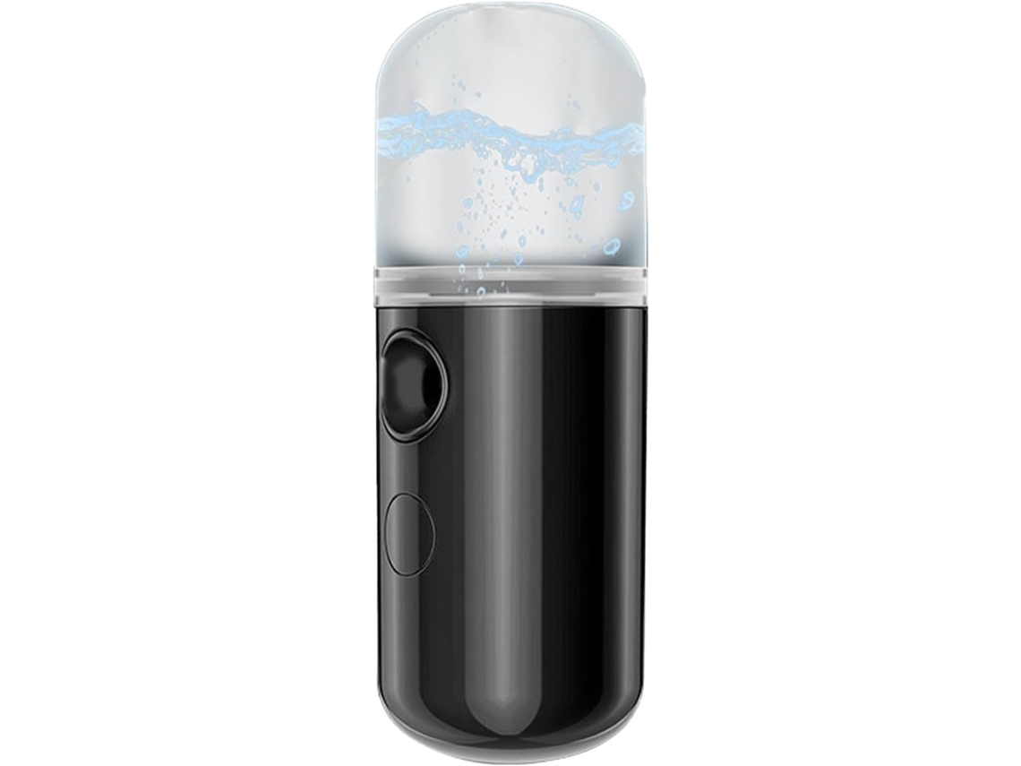 Humidificador facial hidratante Digitallab Mini Nano, 30 ml (negro)