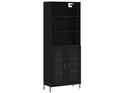Maison Exclusive - Aparador Alto Madera Contrachapada Negro 69,5x34x180 Cm