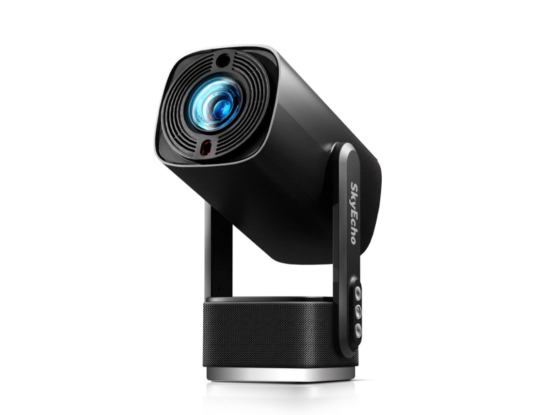 Miniproyector Skyecho Freeone Pro de 350 lúmenes ANSI, compatible con Android 1080p, 0,8 kg, color negro