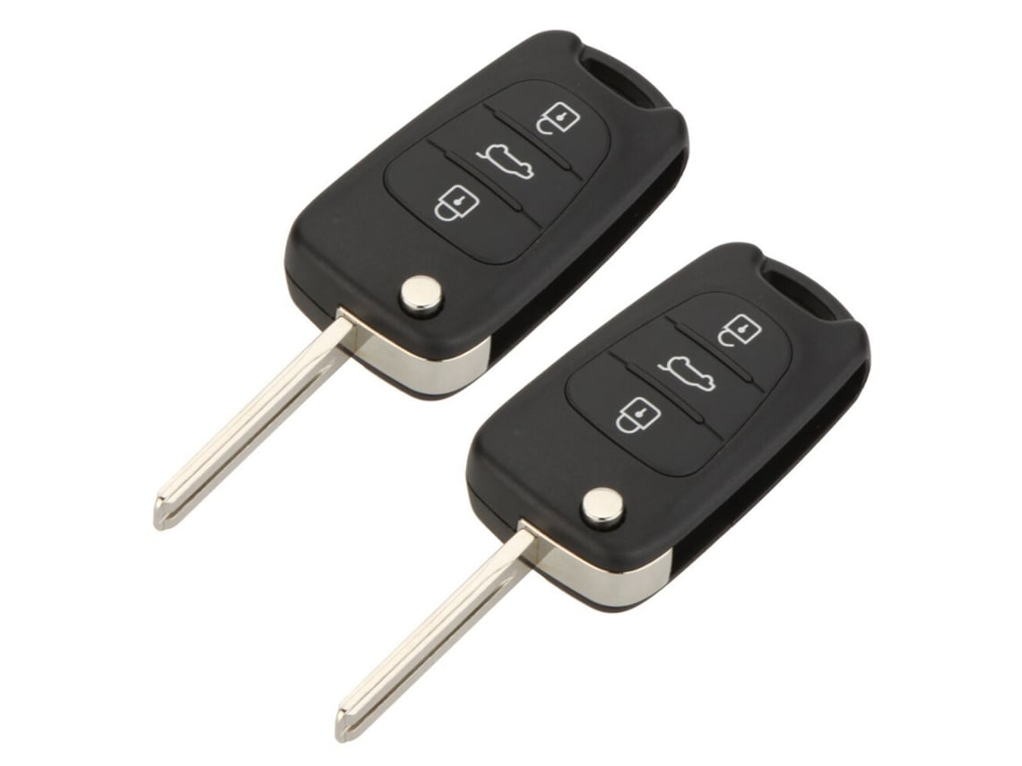 2 Unidades De Repuesto De Mando A Distancia De Entrada Sin Llave De 3 Botones, Carcasa Plegable Para Llave De Coche Compatible Con I20 I30