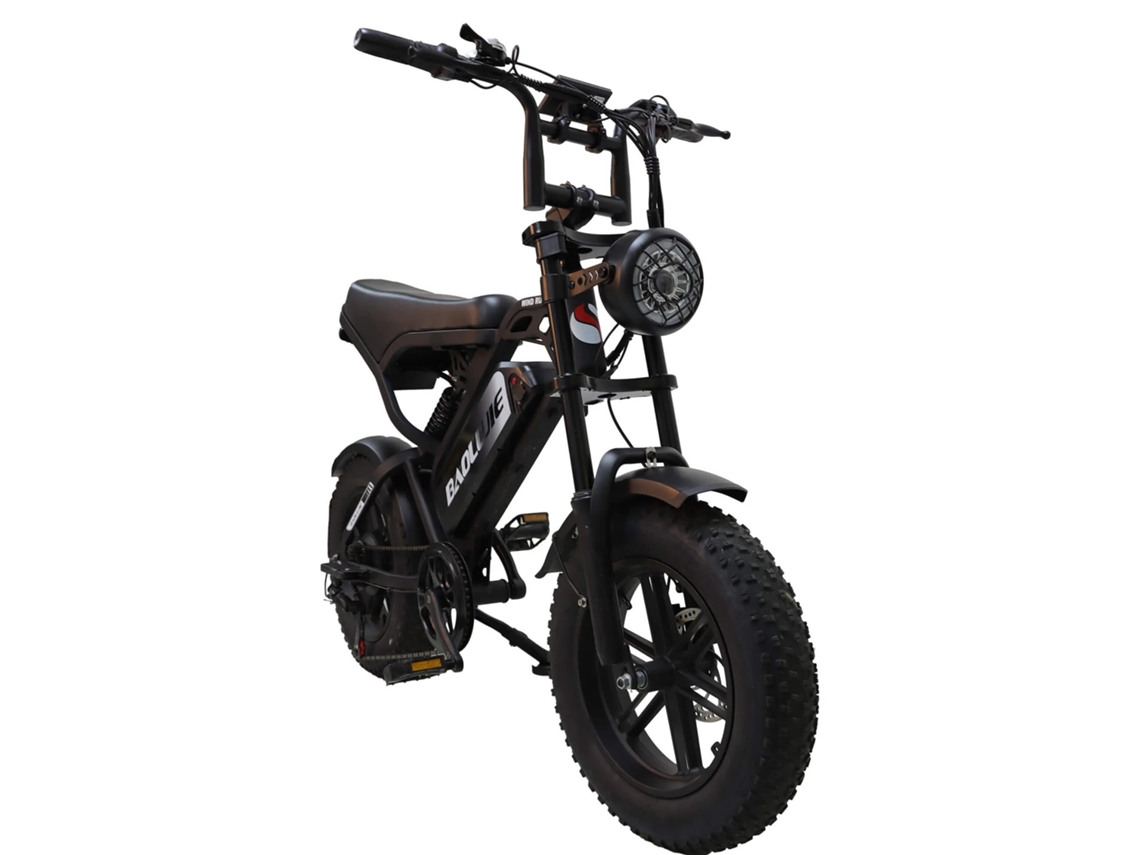 Bicicleta Eléctrica Baolujie F2 Con Suspensión Completa, Batería Extraíble De 48 V Y 13 Ah, Neumáticos De 16" X 4,0".