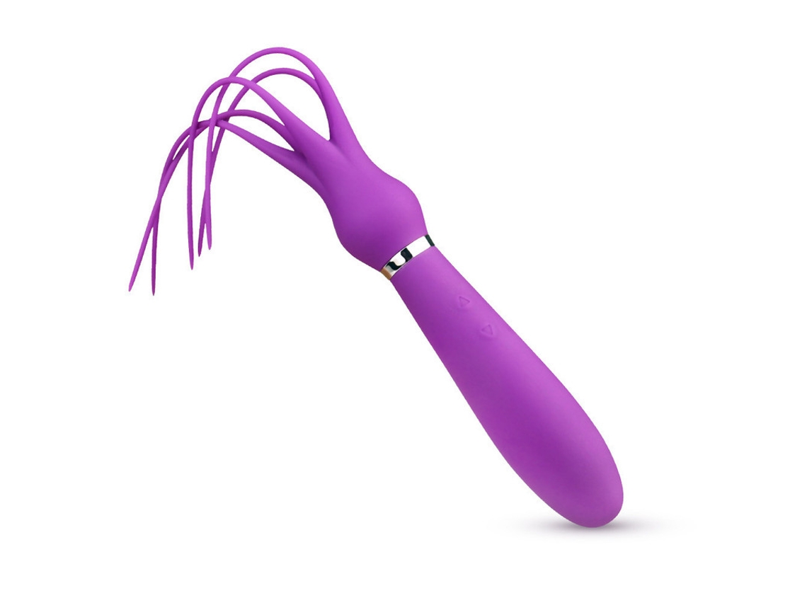 Vibrador De Ltigo 2 En 1 Con 9 Modos Para Adultos (prpura)