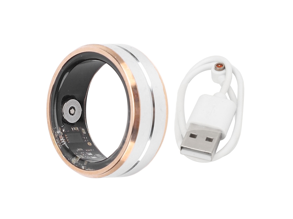 Anillo Inteligente Con Monitor De Actividad Física, Acero Inoxidable, Ip68 Y Monitorización De La Salud.
