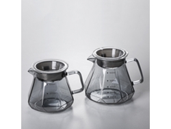 Cafetera transparente de 400 ml/600 ml para cafetera de goteo manual