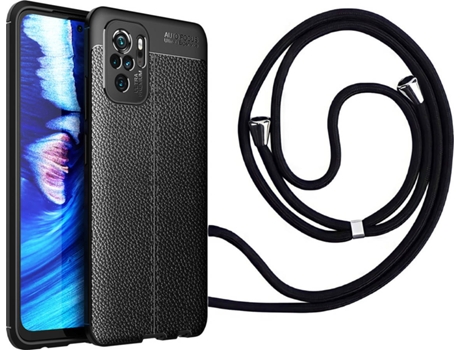 Funda Redmi Note 10 5G Rugged Leather con Collar Negro