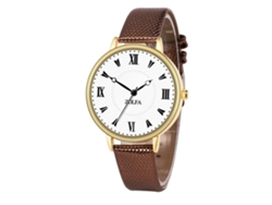 Reloj De Cuarzo Clásico Elegante Estilo Business Para Parejas Unisex Regalo (café)
