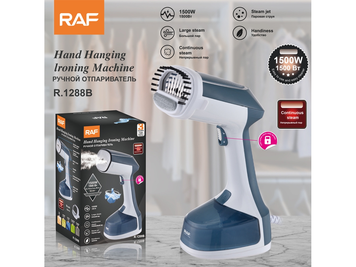 Vaporizador de ropa portátil Mdug de estándar europeo (azul)