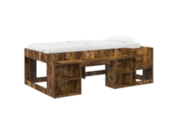 Maison Exclusive - Cama Infantil Con Almacenamiento Roble Ahumado 90 X 190 Cm