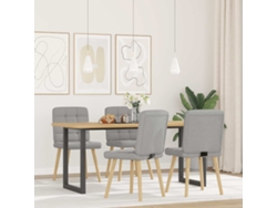 Maison Exclusive - Sillas De Comedor 4 Uds Tela Gris Nube