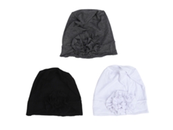 2026-turban Capa Flor Para Mulher Cor Sólida Preta Branca Cinza Suave Modal Para Trabalho Viagem Perda De Cabelo