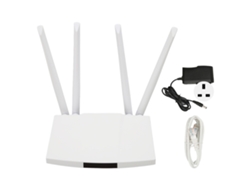 Roteador Wifi 4g 300mbps Com Cartão Micro Sim, 4 Antenas, 32 Usuários, Hotspot Para Espanha, Europa, Plug Uk