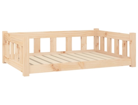vidaXL Cama para perros madera maciza de pino 95,5x65,5x28 cm