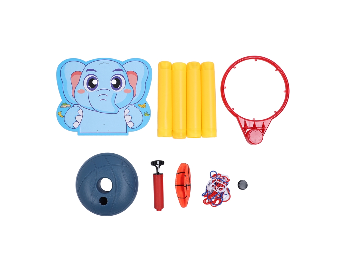 Ats-set De Canasta De Baloncesto Para Niños Altura Ajustable Juguete De Canasta Para Hogar Jardín Interior Exterior