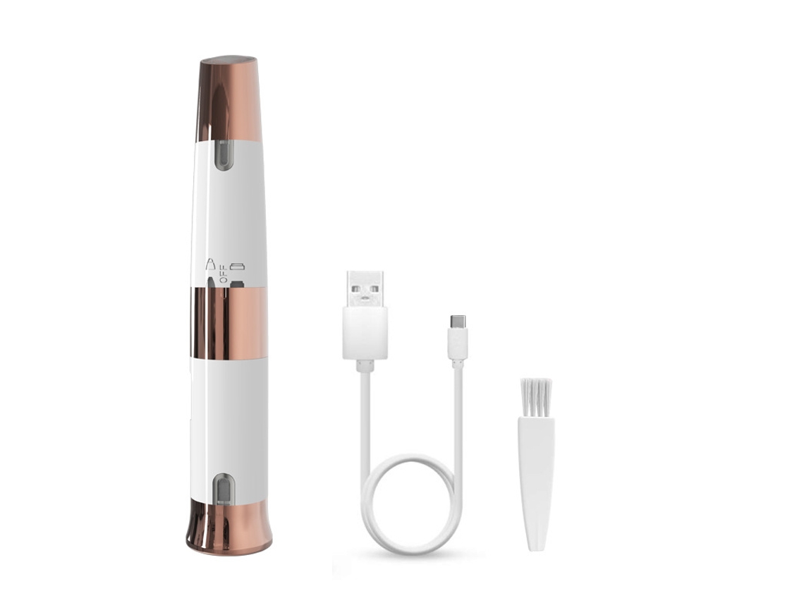 Afeitadora Eléctrica Mini Recargable 2 En 1 Para Mujer Con L*