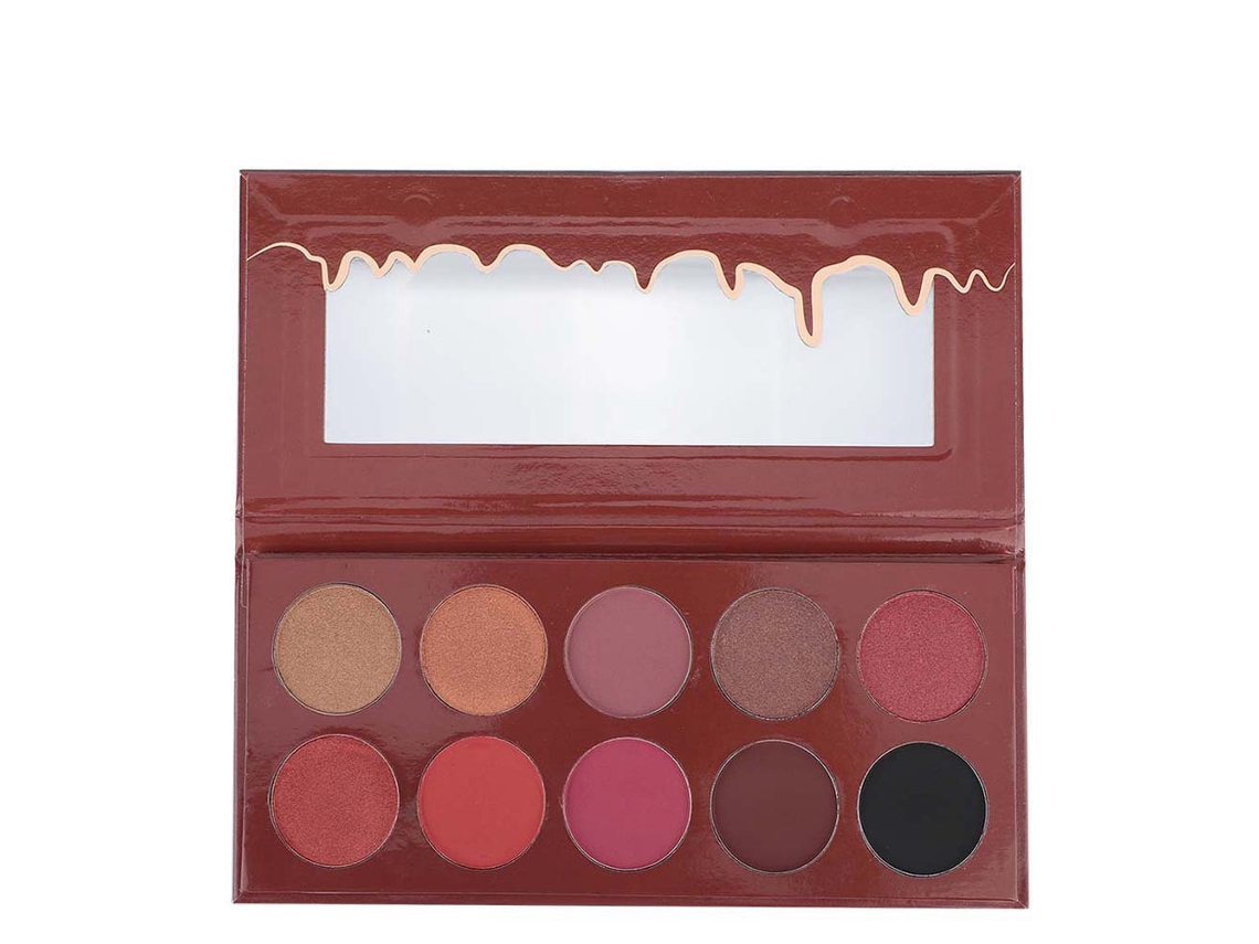 Paleta de sombras de ojos mate de larga duración Sunflare de 10 colores