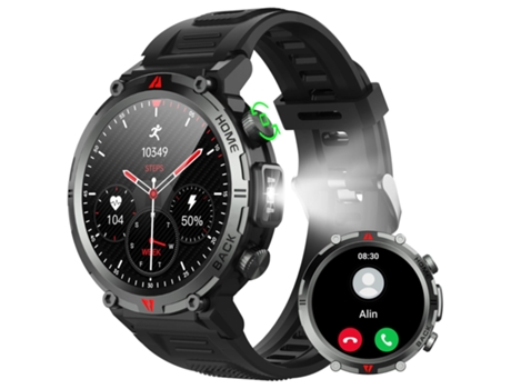 Smartwatch Responder/Hacer Llamada Smartwatch con Pantalla Táctil 1 45 HD para Hombre Fitness Watch 110 Modos Deportivos BISBISOUS