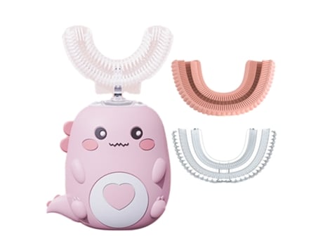 Cepillo de dientes eléctrico ZMDECQNA para niños ultrasónico en forma de U (multi)