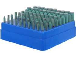 Kit de pulido con 100 piezas y puntas de goma de 3 mm para herramientas rotativas y brocas abrasivas. SFUSHOS