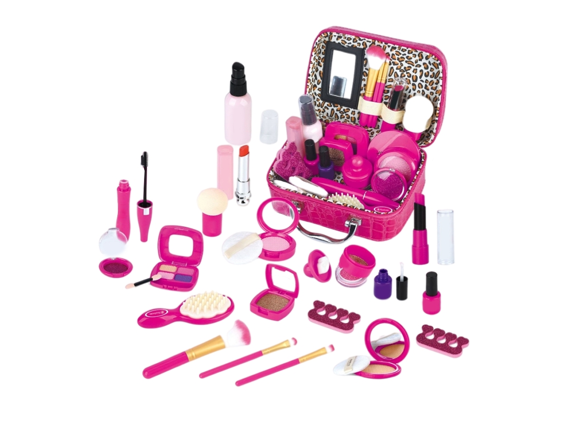 -set De Maquillaje Para Niñas Lavable Caja De Maquillaje Juguete Regalo Para Niñas De 3-10 Años Fiesta Disfraz