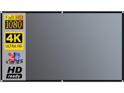 Pantalla De Proyección 16:9, Cortina Metálica Opaca, Tejido Reflectante Para Películas, Cine En Casa, Oficina,