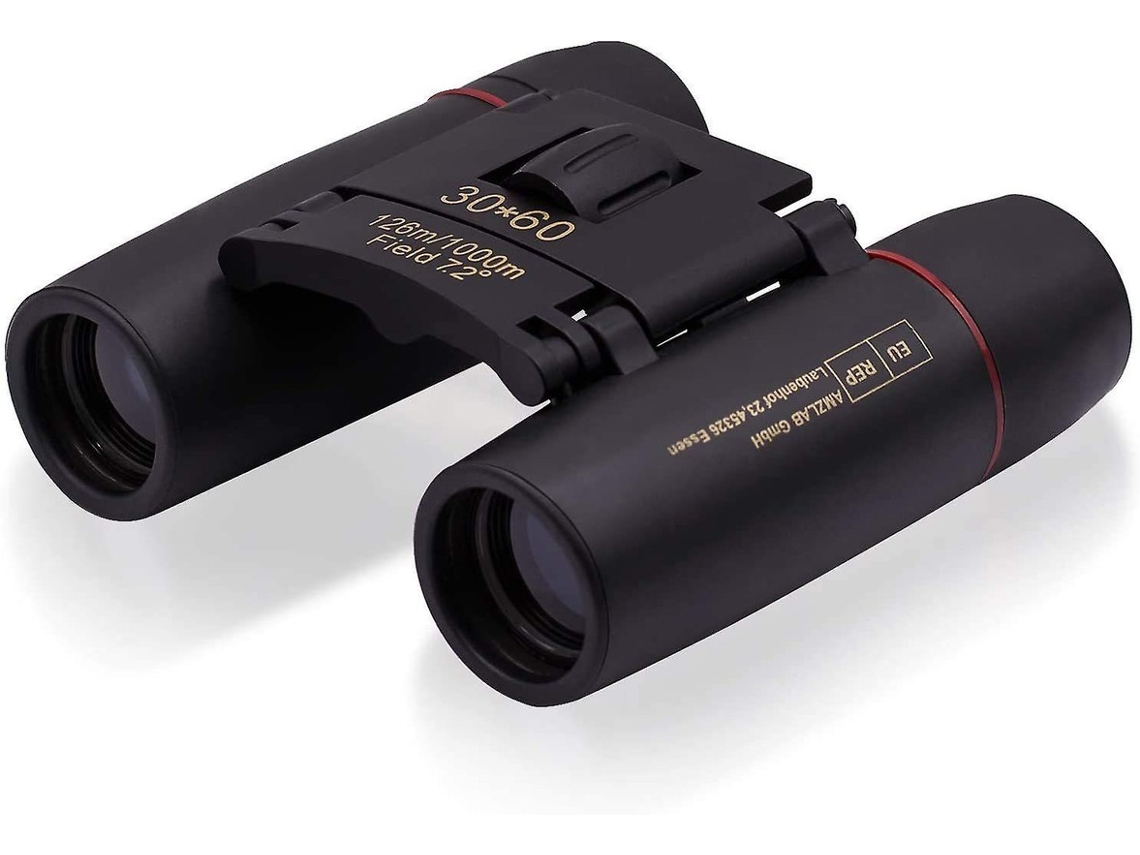 Binoculares para adultos y niños, visión nocturna, telescopio, duraderos, plegables, para observación de aves, caza, turismo, deportes, juegos, color negro, Yizhood