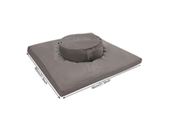 Cojines de meditación, diseño ergonómico, materiales duraderos, gris OEM