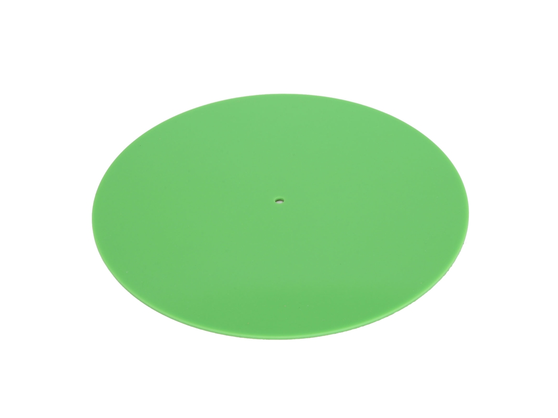 Esteira De Acrílico Para Toca-discos 12 Polegadas Reduz Estática Ruído Poeira Slipmat Verde