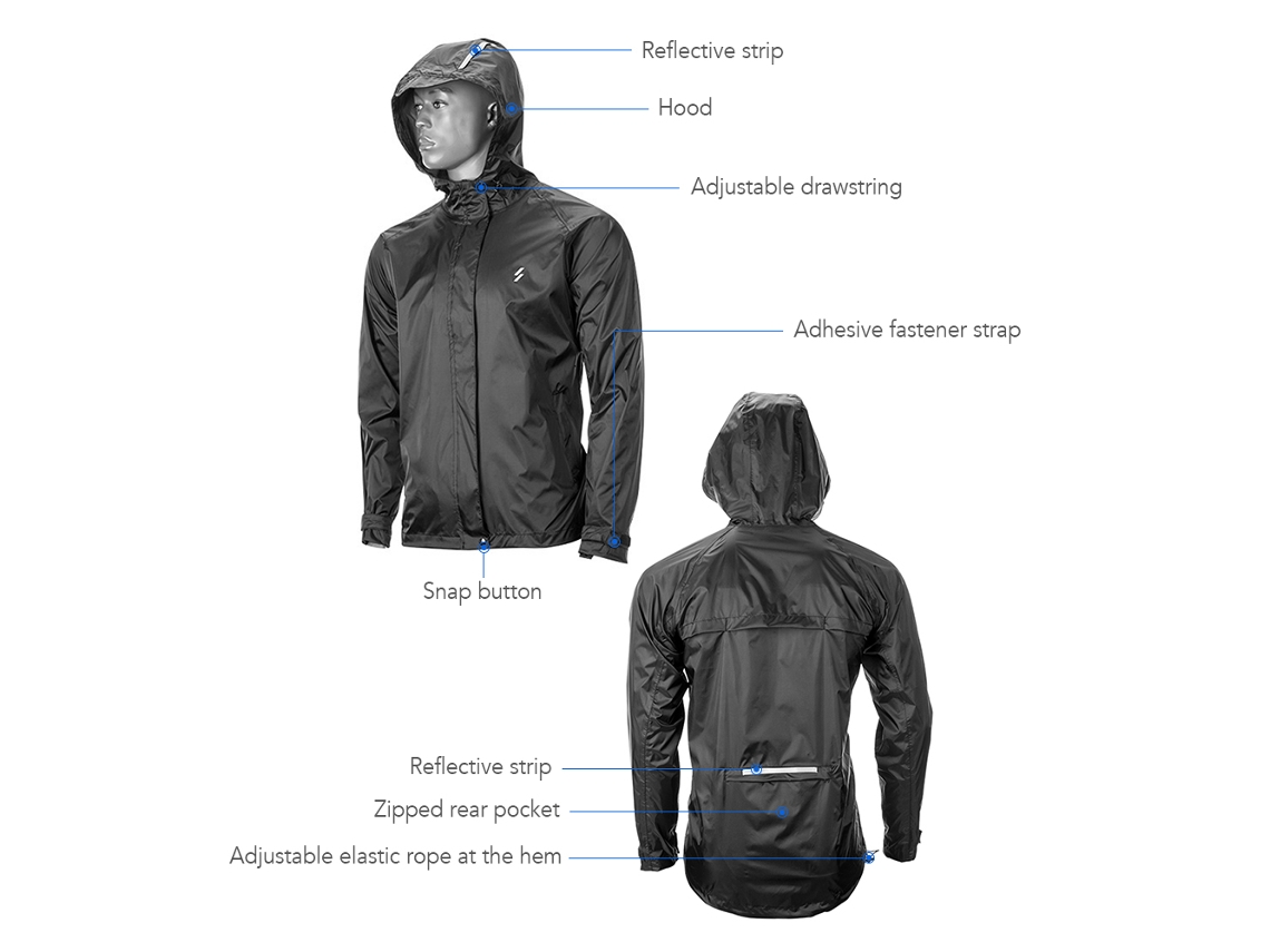 Chaqueta Impermeable De Ciclismo Para Hombre, Cortavientos, Chaqueta De Lluvia Para Mtb, Running Y Uso Al Aire Libre.