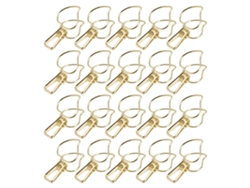 20 Piezas Clips Multifuncionales Fuertes Resorte Hueco Para Secado Ropa Sellado Clip Pequeño Oro