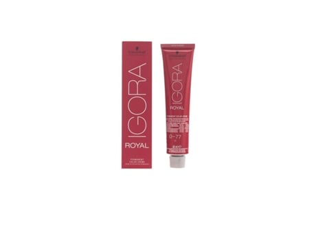 Tinte Permanente SCHWARZKOPF Igora Royal Nº 0-77 Nº 9.0-rubio muy claro 60 ml