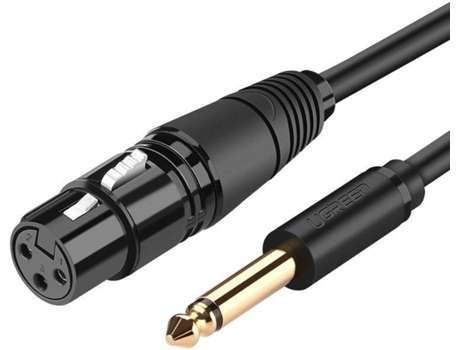 Cable UGREEN (Av1316xlr - 1m - Negro)