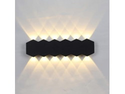 Omni-lámpara De Pared Led 12w 31cm Blanca Moderna Aluminio Luz Cálida 3000k Para Salón Dormitorio Escaleras Hogar