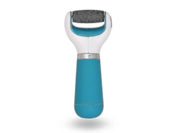 Herramienta eléctrica portátil para pedicura, ideal para eliminar callosidades y pieles secas. Recargable. Incluye 2 cabezales de repuesto. Color azul.